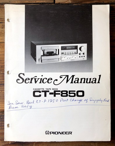 Pioneer f850 cassette - cassette, deck
